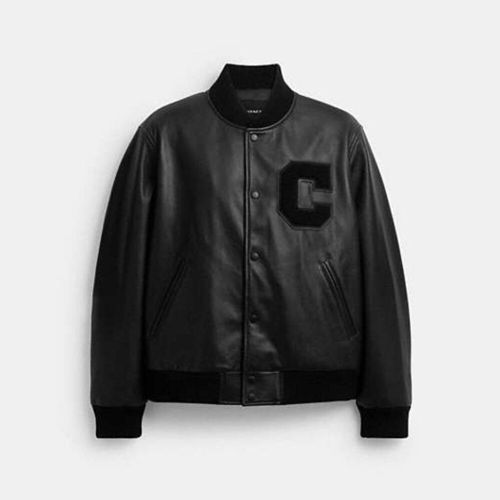 Coach Leather Varsity Jacket